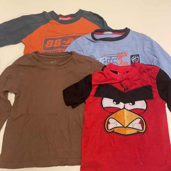4 X boys shirts size 4-5 - Picture 1 of 5